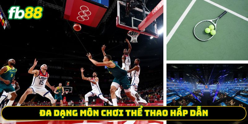 Đa dạng môn chơi thể thao hấp dẫn