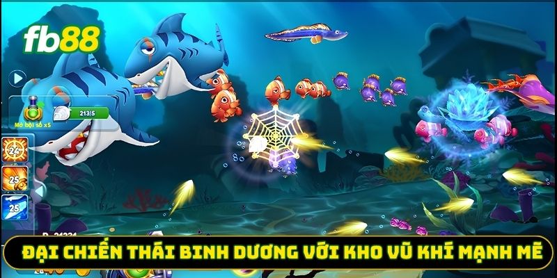 Đại chiến thái bình dương với kho vũ khí mạnh mẽ 